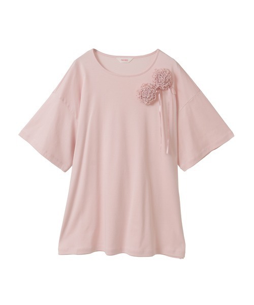 tシャツ モチーフ付きカットソー レディース