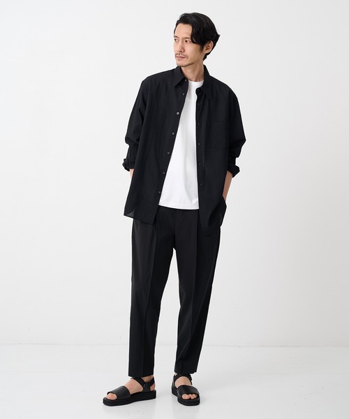 th products Wide Tapered Pants スラックス スラックス 「THE TOKYO/ザトウキョウ」着た方が涼しい Pintucrease