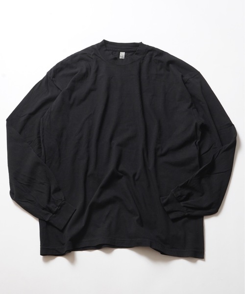 「LOS ANGELES APPAREL」 長(zhǎng)袖Tシャツ MEDIUM ライトグレー メンズ