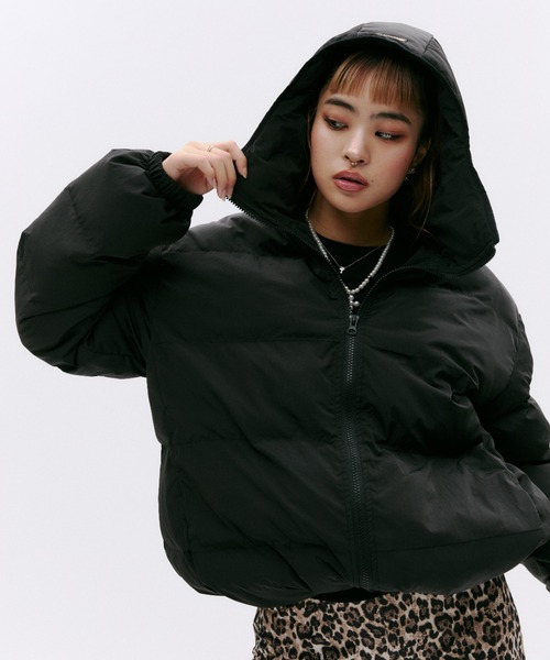 GOSSIP CLUB ダウンコート ダウンジャケット ドローコード付き 