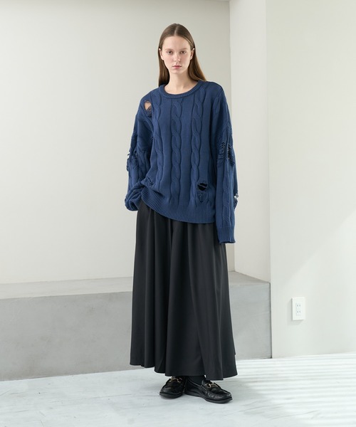 KUUUPY（クーピー） セーター ニット Vintage Design Distressed Cable