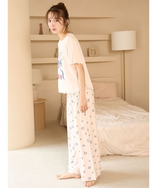SNIDEL HOME パジャマ ルームウェア 「接触冷感」チェリーシリーズ