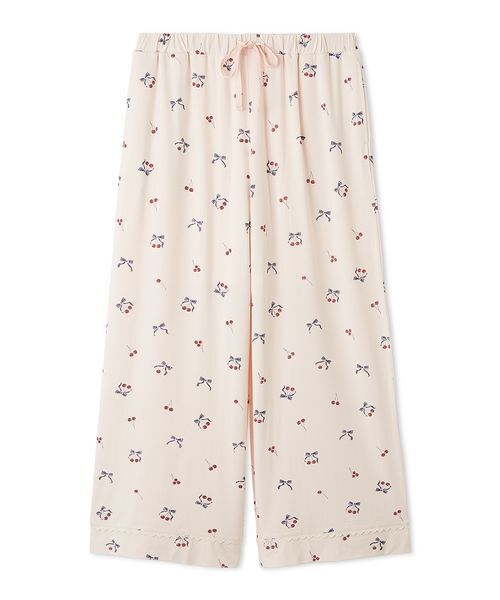 SNIDEL スナイデルホーム上下セット　新品未使用　チェリーシリーズ　接触冷感 接触冷感】チェリーシリーズ開襟シャツ(シャツ＆ブラウス)｜スナイデル