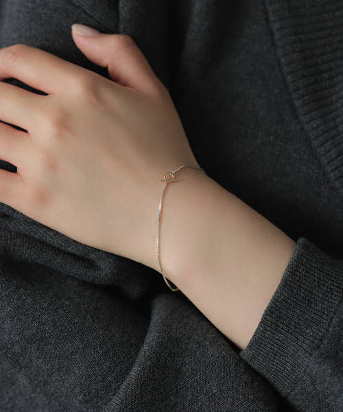 最終値下げ！ほぼ未使用！Lilas Tバーブレスレット Lilas ブレスレット 「SAMH by LILAS」デタッチャブルTバー