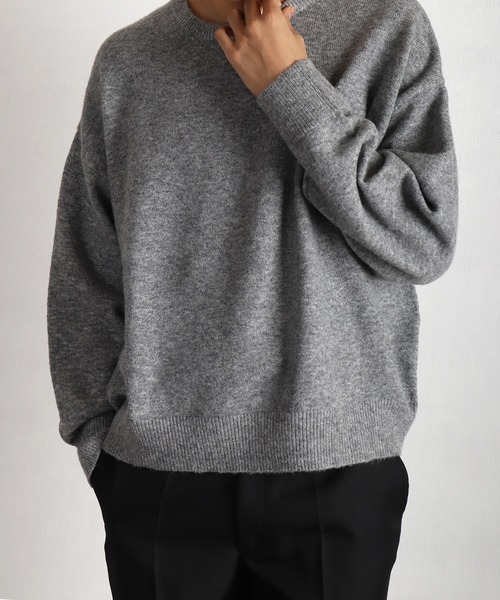 WESTSEA（ウエストシー） セーター ニット ウール混 天竺編み ショート