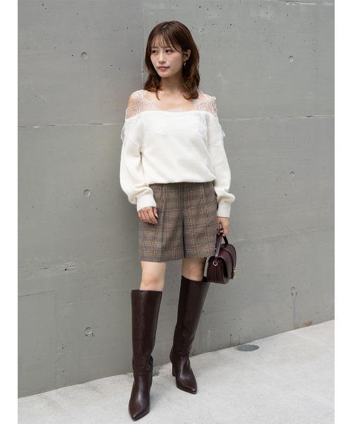 【新品タグ付き】SNIDEL レーストリミングニットプルオーバー SNIDEL｜レーストリミングニットプルオーバー | Rakuten Fashion(楽天