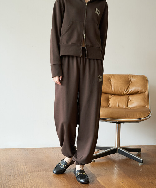 FREAK'S STORE スウェットパンツ ジャージ 限定展開 ロゴ 刺繍 裏毛