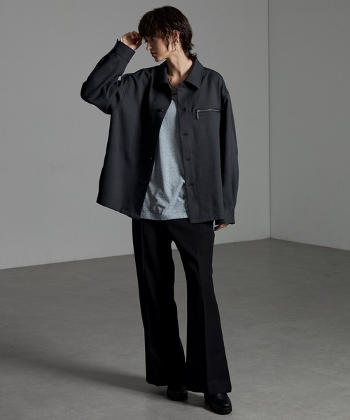 CIYOT シャツ 「CIYOT-シヨウト-」ウールライクファブリックルーズ