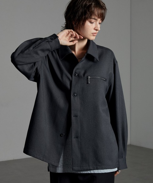 CIYOT シャツ 「CIYOT-シヨウト-」ウールライクファブリックルーズ