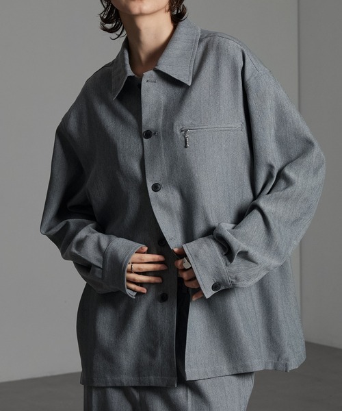 CIYOT シャツ 「CIYOT-シヨウト-」ウールライクファブリックルーズ