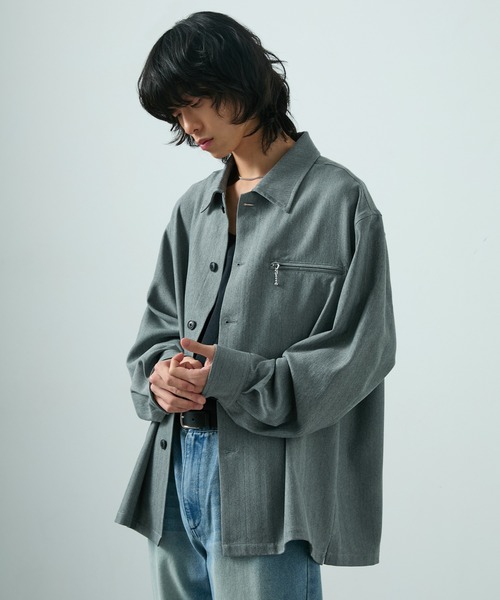 CIYOT シャツ 「CIYOT-シヨウト-」ウールライクファブリックルーズ