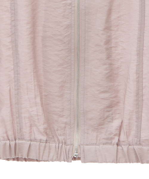 「SOFFITTO」 「MELROSE」ジップアップブルゾン M ブルーグレー レディース_画像6