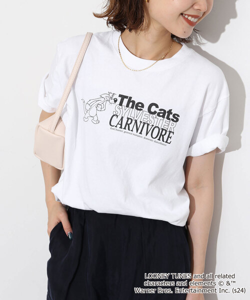 SLOBE IENA（スローブイエナ） 半袖Tシャツ FREE ホワイト レディース