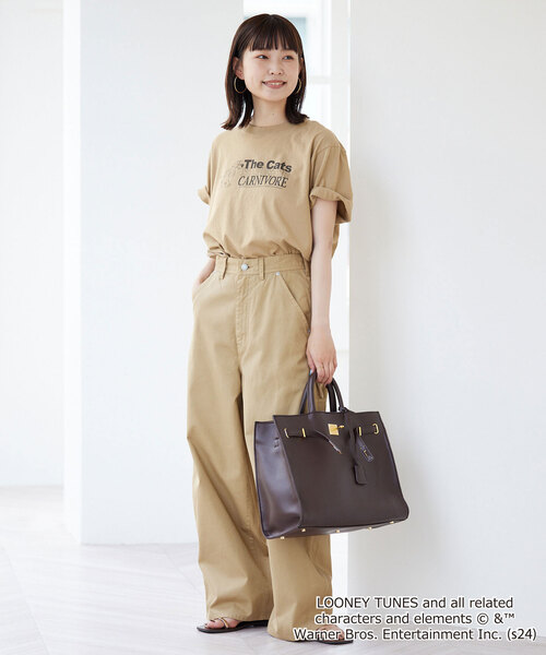 SLOBE IENA（スローブイエナ） 半袖Tシャツ FREE ホワイト レディース