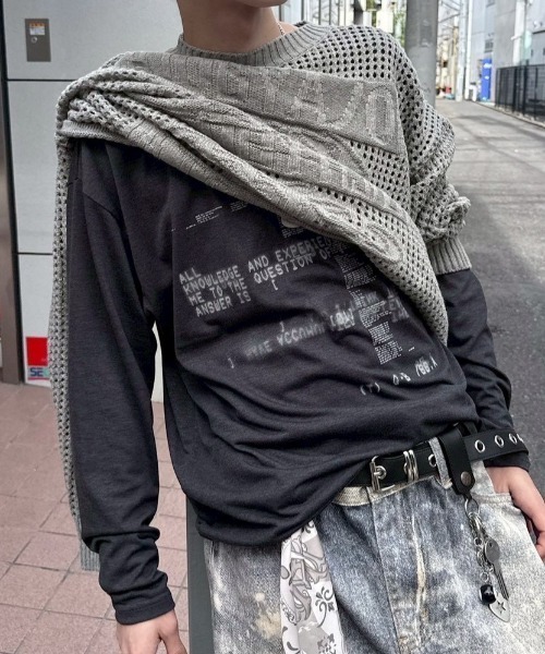 22AW カルトゥッシュ マキシTシャツ 半袖 ブラック ホワイト 36 約S カーハート（CARHARTT）（メンズ）半袖 チェイスTシャツ