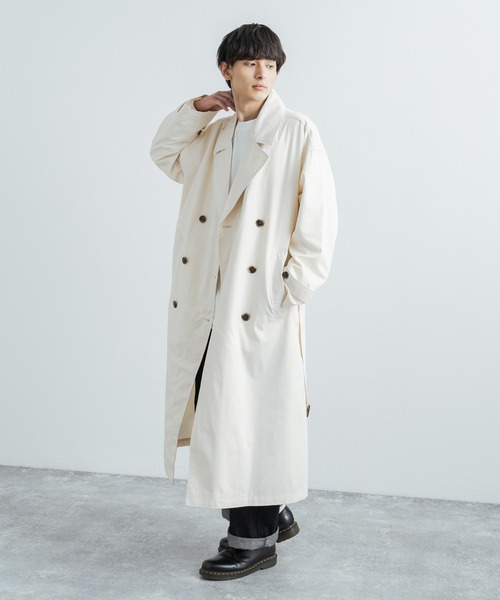 「Rocky Monroe」 「beno」トレンチコート L ベージュ メンズ_画像4