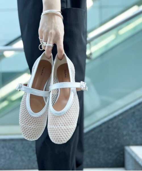 「Scrap Book」 フラットパンプス 37 ブラック レディース_画像8