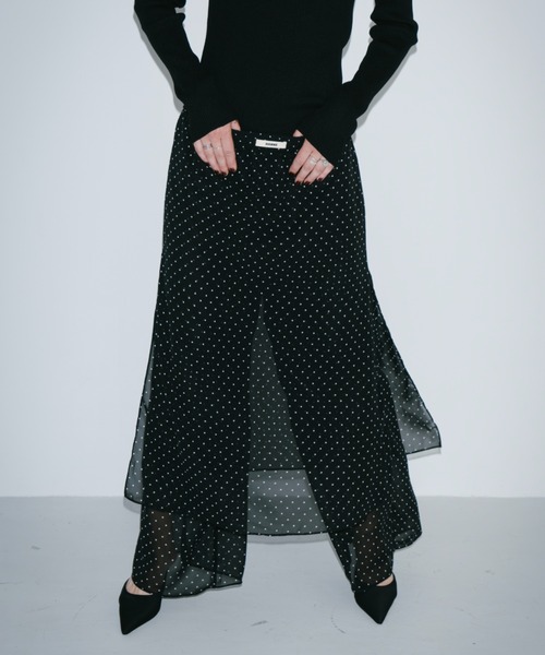 HANNE パンツ シアードットレイヤードパンツ レディース : ZOZOTOWN