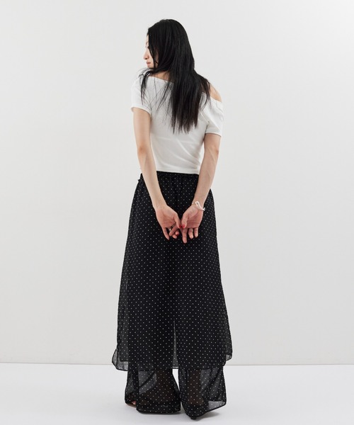 ansdotsloevner レイヤードパンツ HANNE パンツ シアードットレイヤードパンツ レディース : ZOZOTOWN