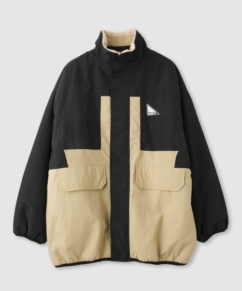 NAVY ブルゾン アウター 裏ボアリバーシブルブルゾン レディース