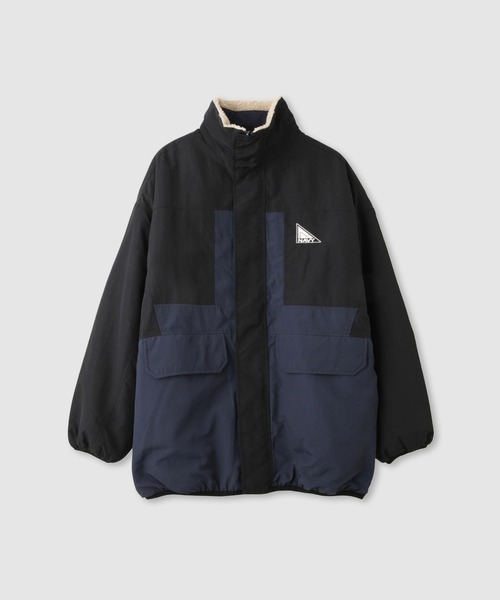 NAVY ブルゾン アウター 裏ボアリバーシブルブルゾン レディース
