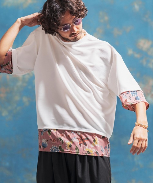 「Jih Nunc」 半袖Tシャツ L ホワイト メンズ_画像2