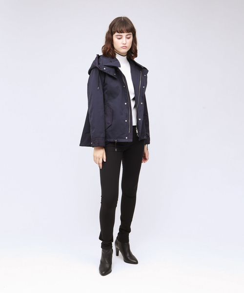 「GUILD PRIME」 マウンテンパーカー 36 ネイビー レディース_画像9