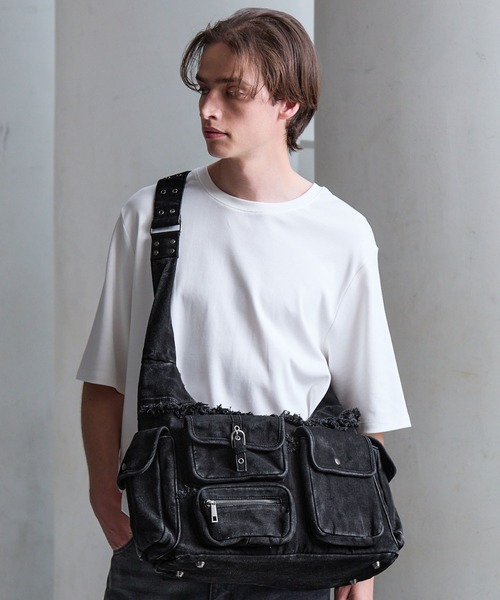 CLEL（クレイル） ショルダーバッグ 「CLEL」Fringe/Basic Denim