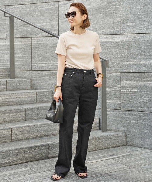 「Deuxieme Classe」 「EVERYDAY I LIKE.」半袖Tシャツ - ブラック レディースの画像