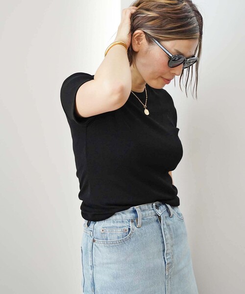 「Deuxieme Classe」 「EVERYDAY I LIKE.」半袖Tシャツ - ブラック レディースの画像