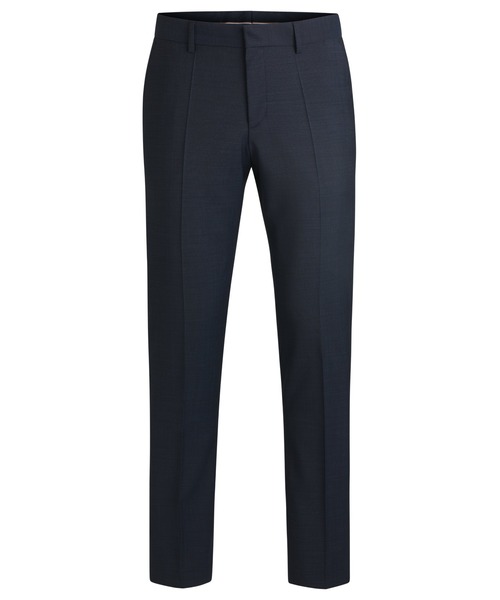 BOSS スリムフィットパンツ バージンウール　ブラック BOSS（HUGO BOSS） パンツ スリムフィット バージンウール スーツ
