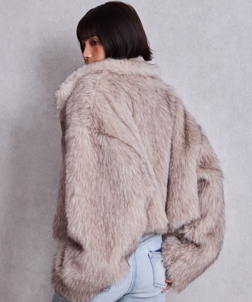 sa✳︎　　　エコファー　ショートコート　フード index｜エコファーショートコート【洗える】 | Rakuten Fashion(楽天