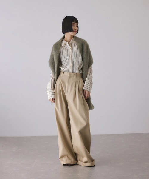 ★*i様 【ADAM ET ROPE' 】ワイドチノパンツ ADAM ET ROPE'（アダムエロペ） チノパン 3タックワイドチノパンツ