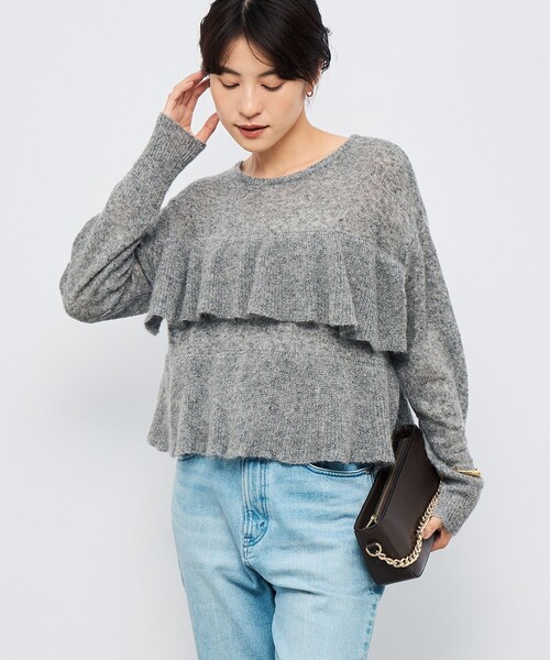 美品★NOLLEY'Sノーリーズモヘヤラメスパンコール2Wayプルオーバーニット NOLLEY'S Sophi（ノーリーズソフィー） ニット セーター モヘヤラメ