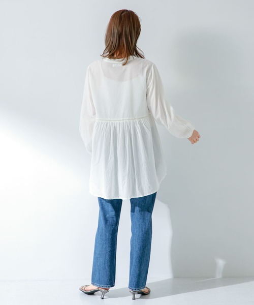 「URBAN RESEARCH Sonny Label」 長袖ブラウス FREE ブラック レディース_画像9