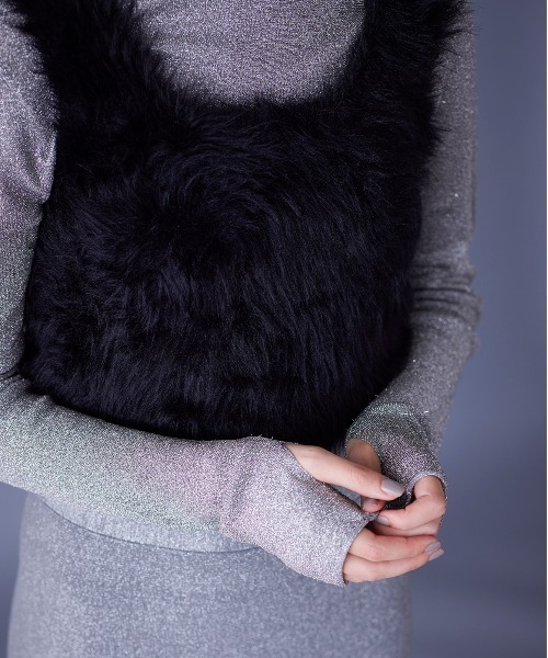 「Marilyn Moon」 ニットベスト FREE グレー レディース_画像5