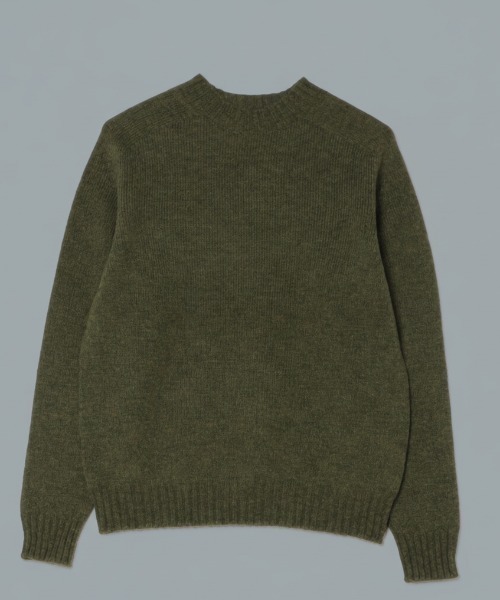 美品】ジャミーソンズ ケーブルニット シェットランドウール モック