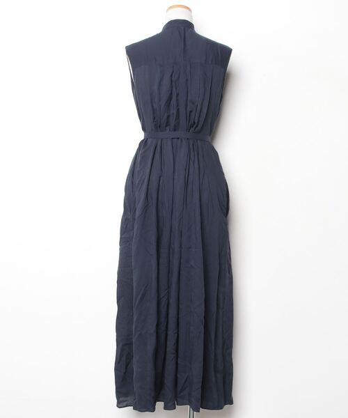 「EFFE BEAMS」 ノースリーブワンピース 36 ダークネイビー レディース_画像2