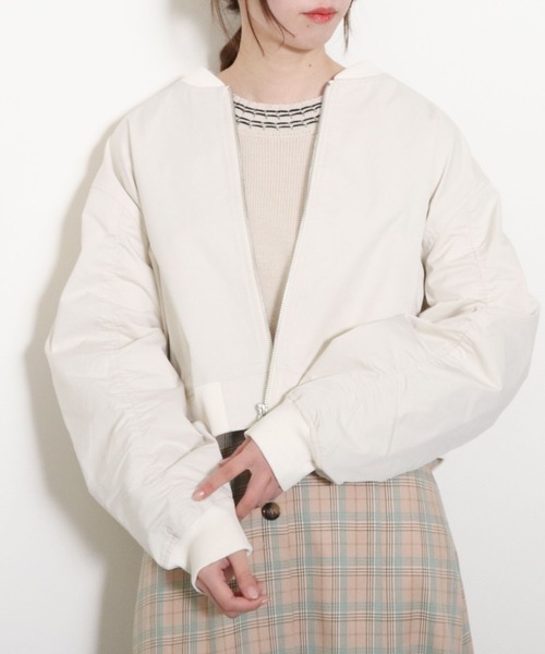 「archives」 ブルゾン MEDIUM シルバーグレー レディース