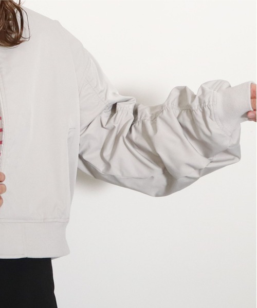 「archives」 ブルゾン MEDIUM シルバーグレー レディース