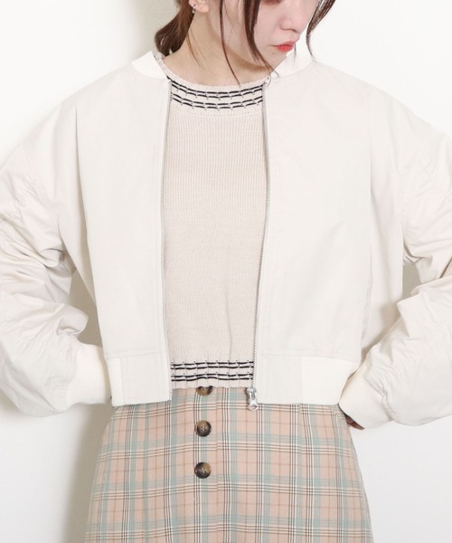 「archives」 ブルゾン MEDIUM シルバーグレー レディース