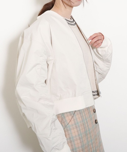 「archives」 ブルゾン MEDIUM シルバーグレー レディース