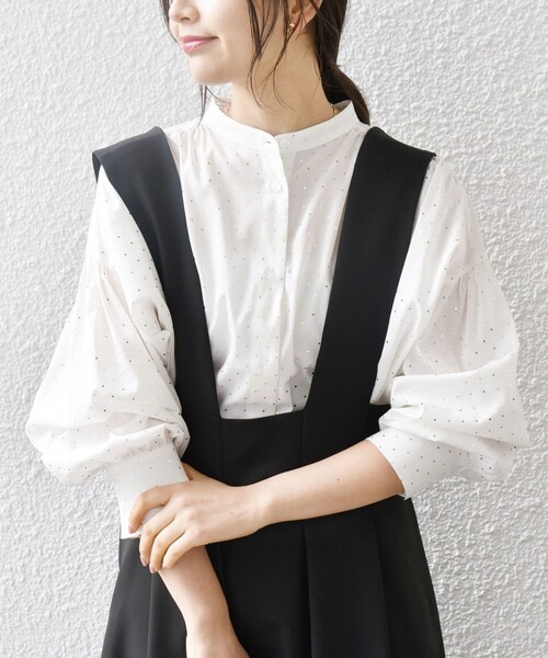 SHIPS any 「SHIPS any」 長袖ブラウス ONE SIZE オフホワイト