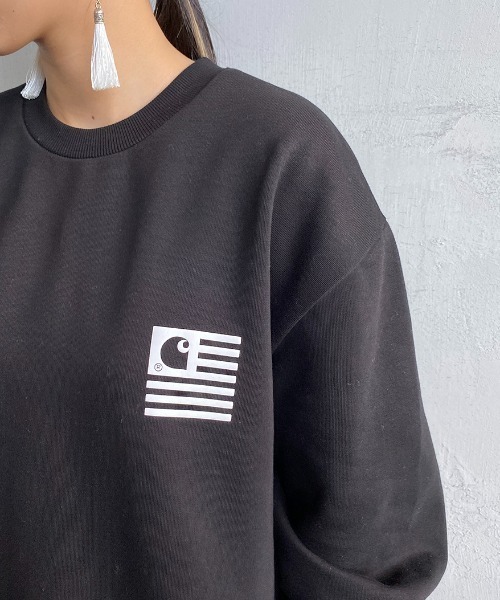 「Carhartt WIP」 スウェットカットソー M ネイビー レディース_画像7