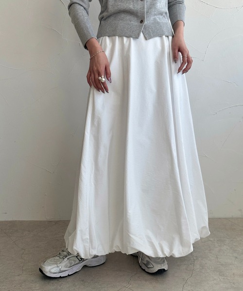 「apres jour clair」 ロングスカート X-LARGE ブラック レディース_画像2