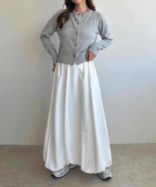 「apres jour clair」 ロングスカート X-LARGE ブラック レディース_画像6