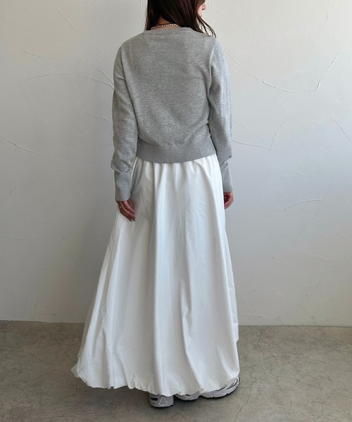 「apres jour clair」 ロングスカート X-LARGE ブラック レディース_画像8