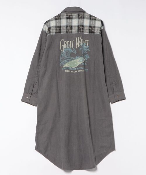 カヒコ（Kahiko）/【カヒコ】【SURF&Palms】コールシャツワンピース Kahiko（カヒコ） シャツワンピース 「Kahiko」SURF＆Palms コール