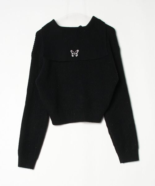 「EMODA」 長袖ニット FREE ブラック レディース_画像2