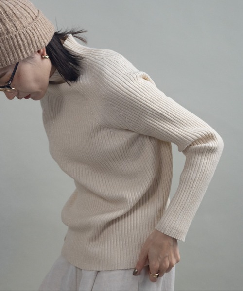 ニット セーター ラメリブニット レディース : ZOZOTOWN Yahoo!店